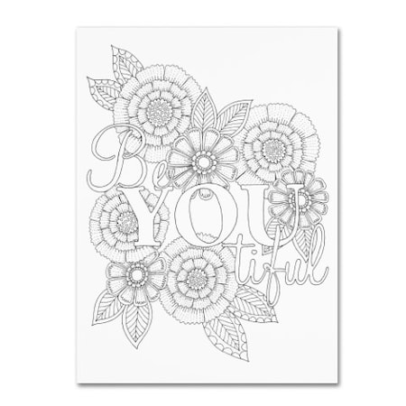 Trademark Fine Art Hello Angel 'Letters & Words 9' Canvas Art, 35x47 ALI2939-C3547GG